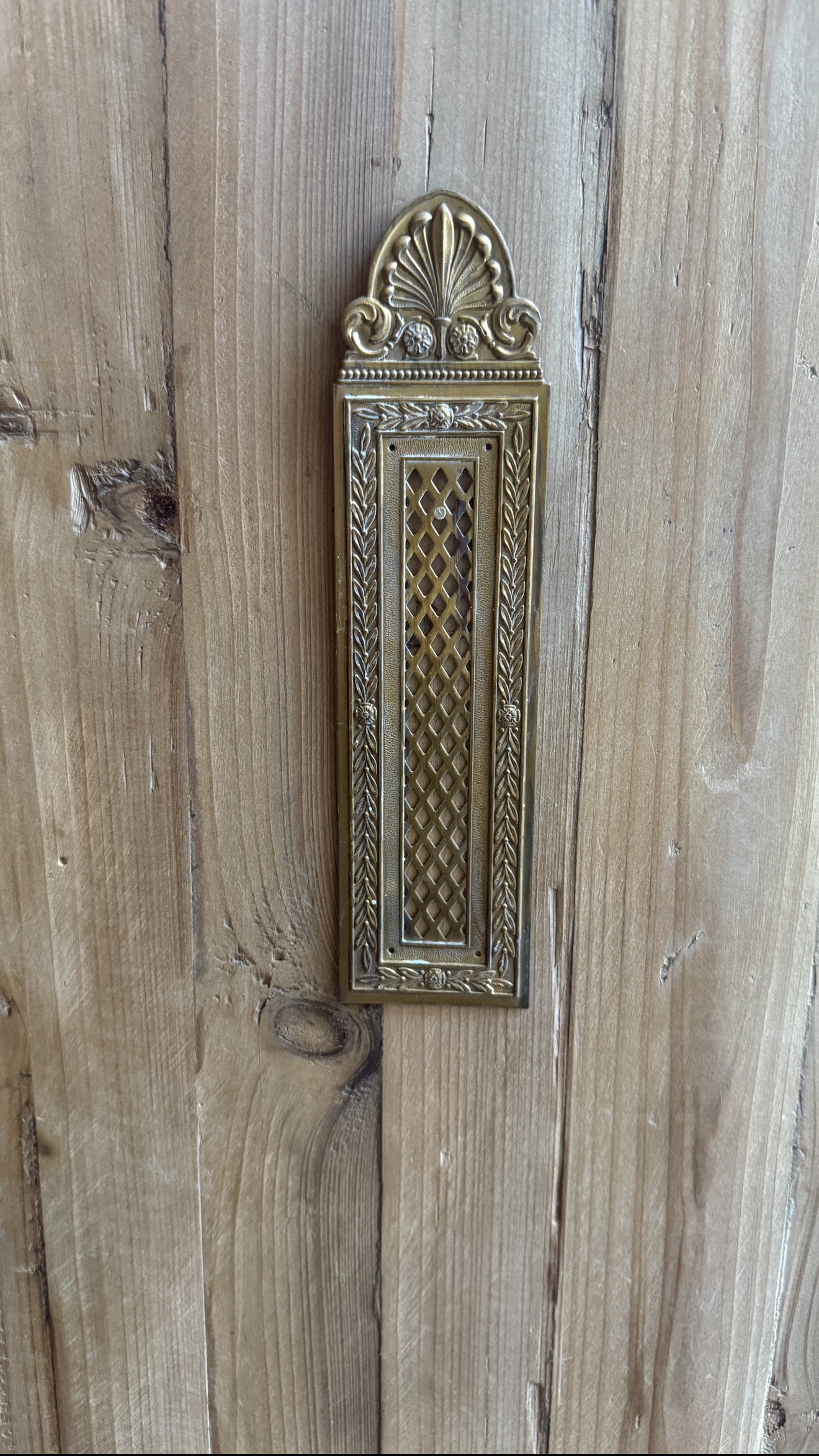 French Brass Push Plates Small
