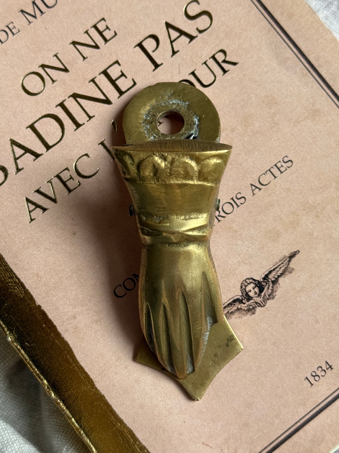 French Brass Paper Clip