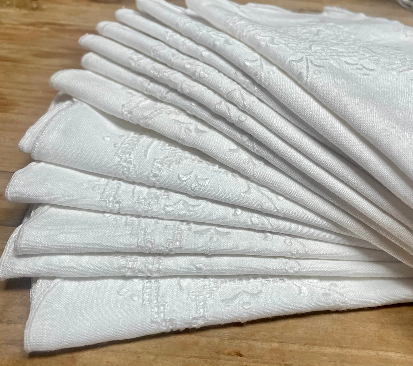 Vintage Cutwork Napkins set of 12