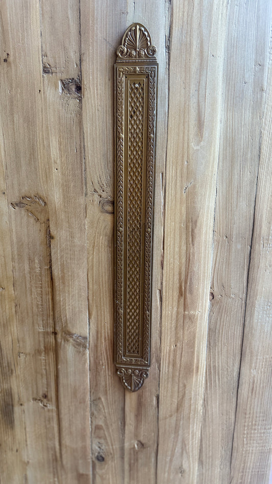 French Brass Push Plates Long