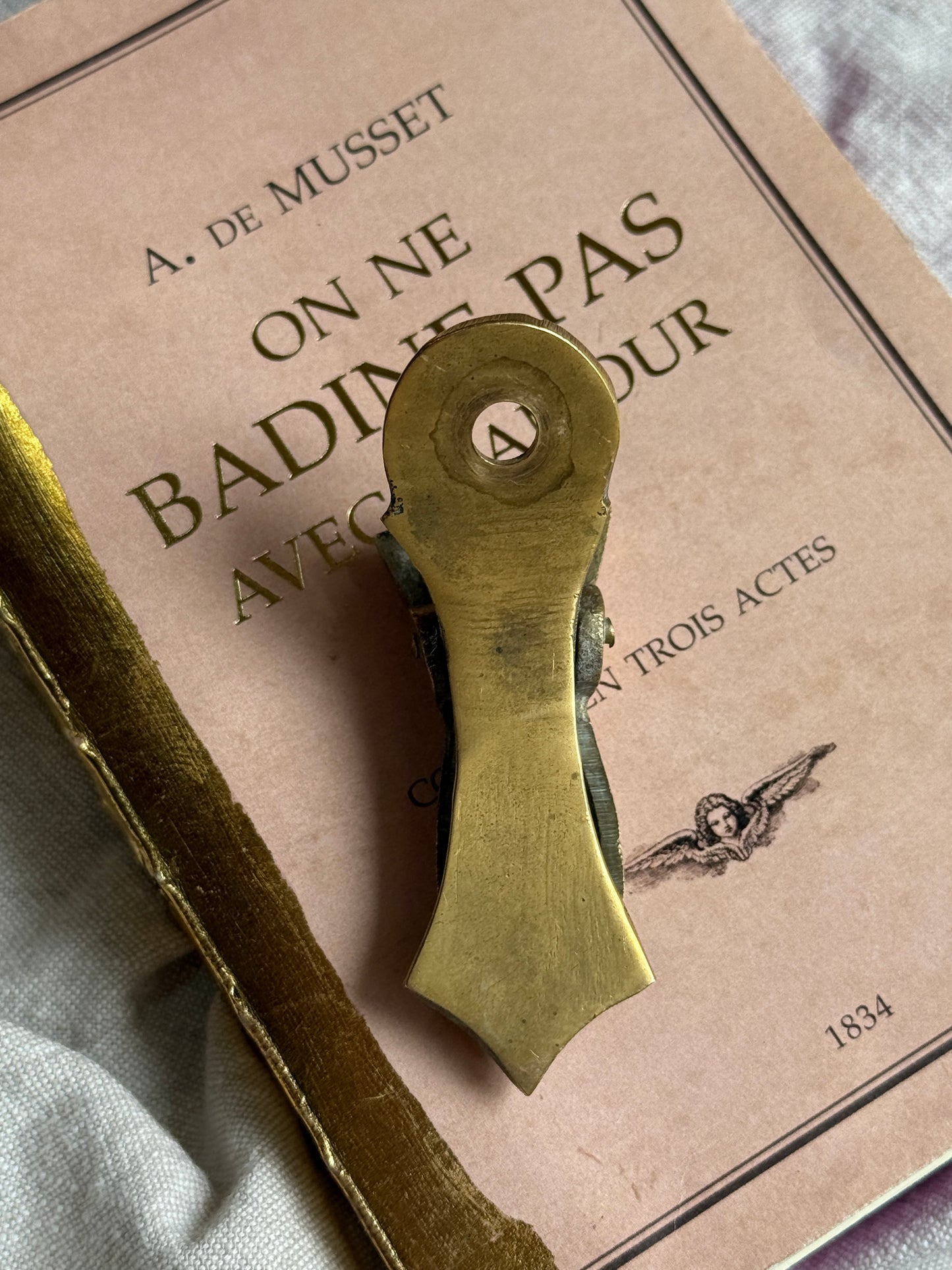 French Brass Paper Clip