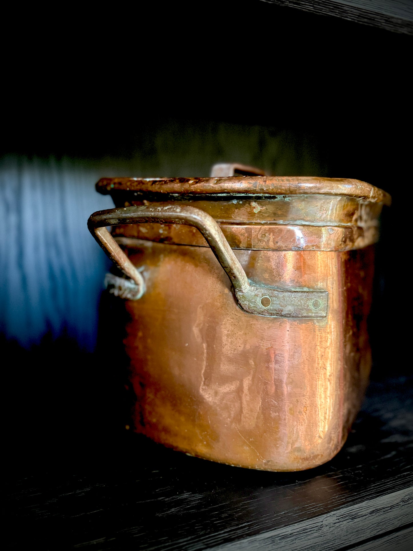 18th-century French copper daubière
