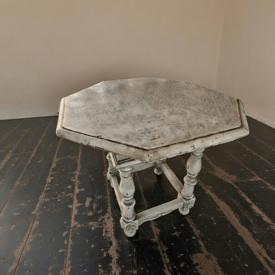 Late 19th Century Italian Antique Octagonal Table – Versatile Coffee or Side Table