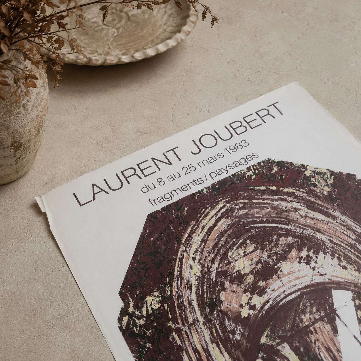 Laurent Joubert –
Fragments / Paysages
Exhibition Poster, Paris, 1983