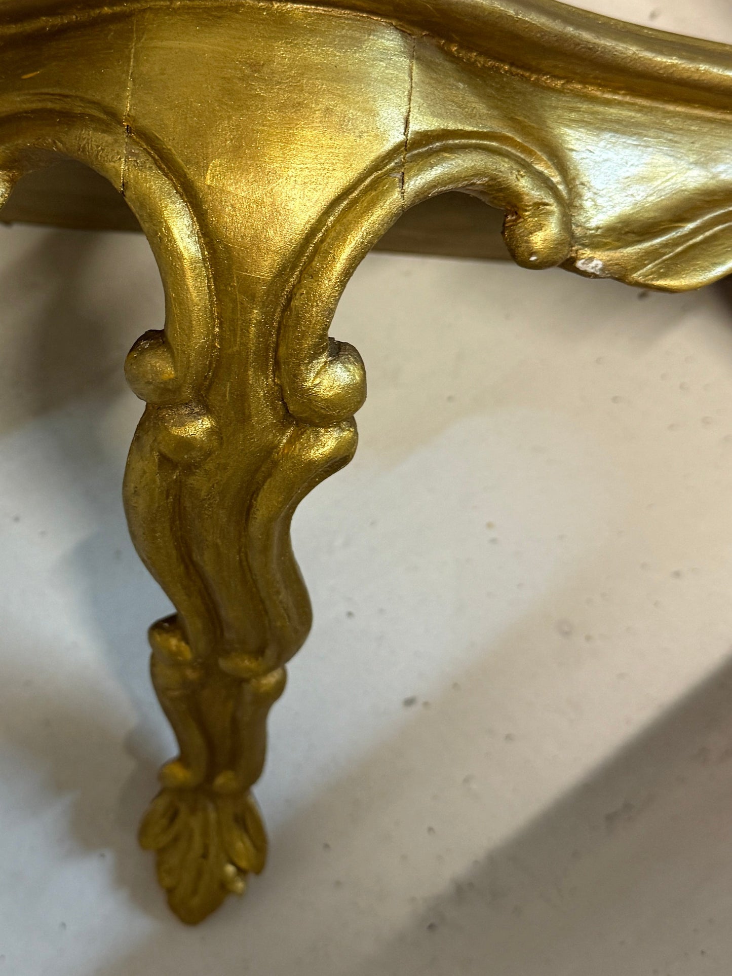 Pair of Petite French Gilt Rococo Wall Consoles | Late 19th Century