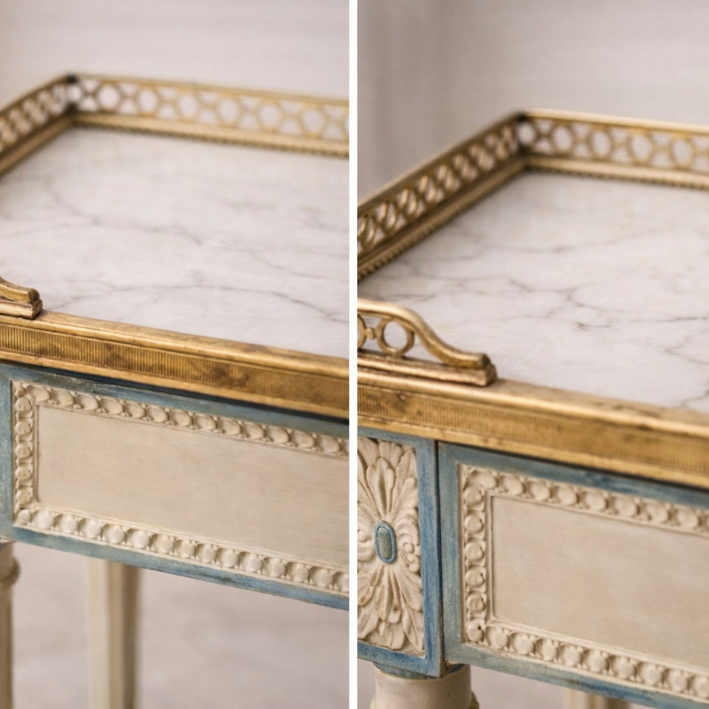 Antique French 19th Century Louis XVI Style Bedside Tables