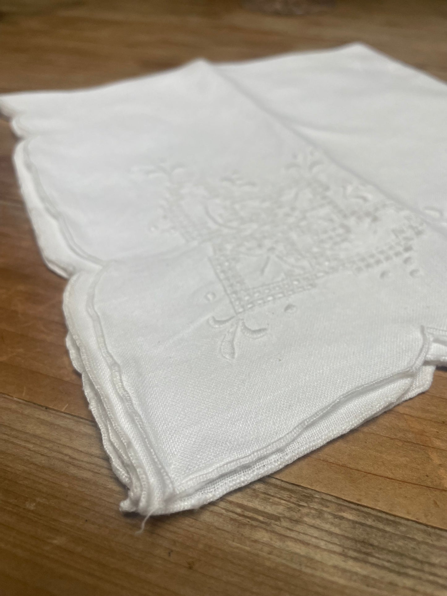 Vintage Cutwork Napkins set of 12