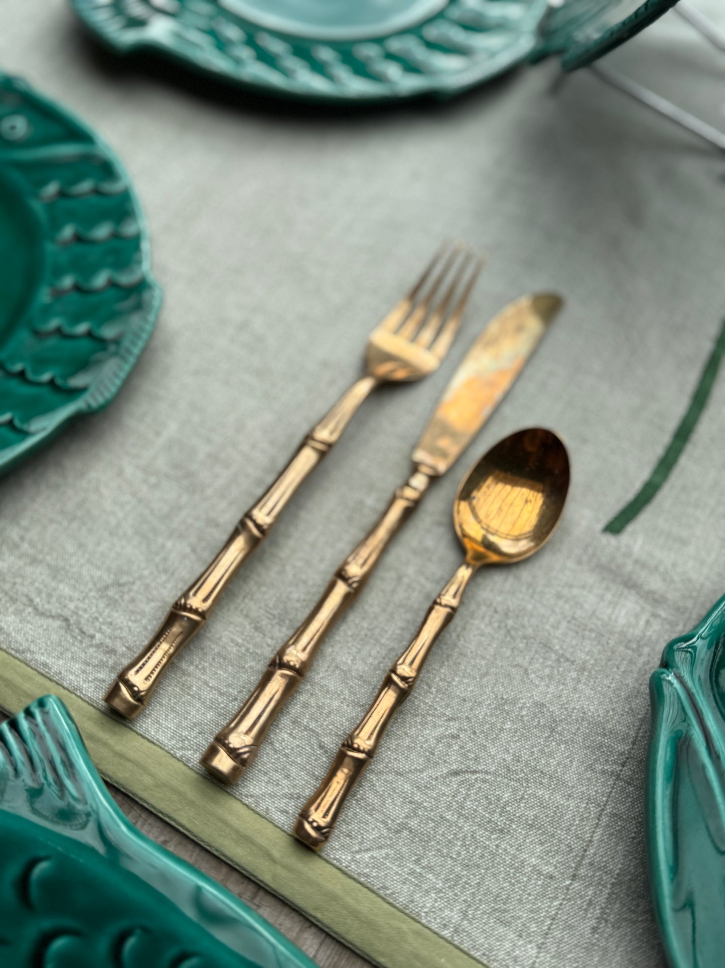 Brass 36 piece Cutlery Set