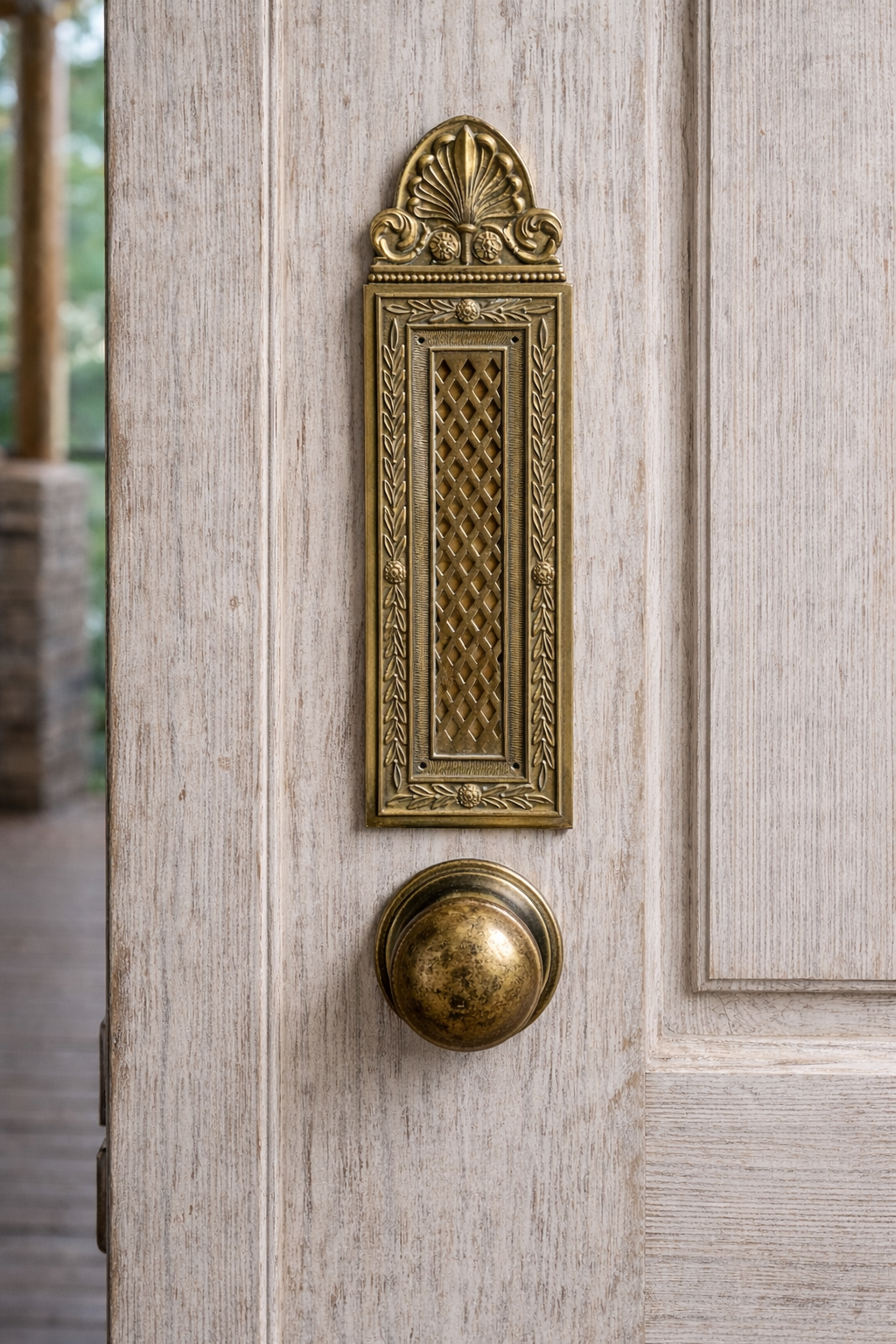 French Brass Push Plates Small