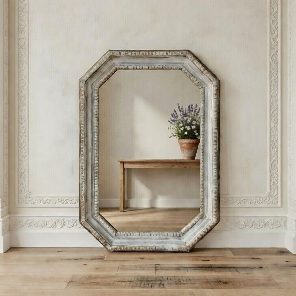 Italian Antique Octagonal Mirror | Late 19th Century