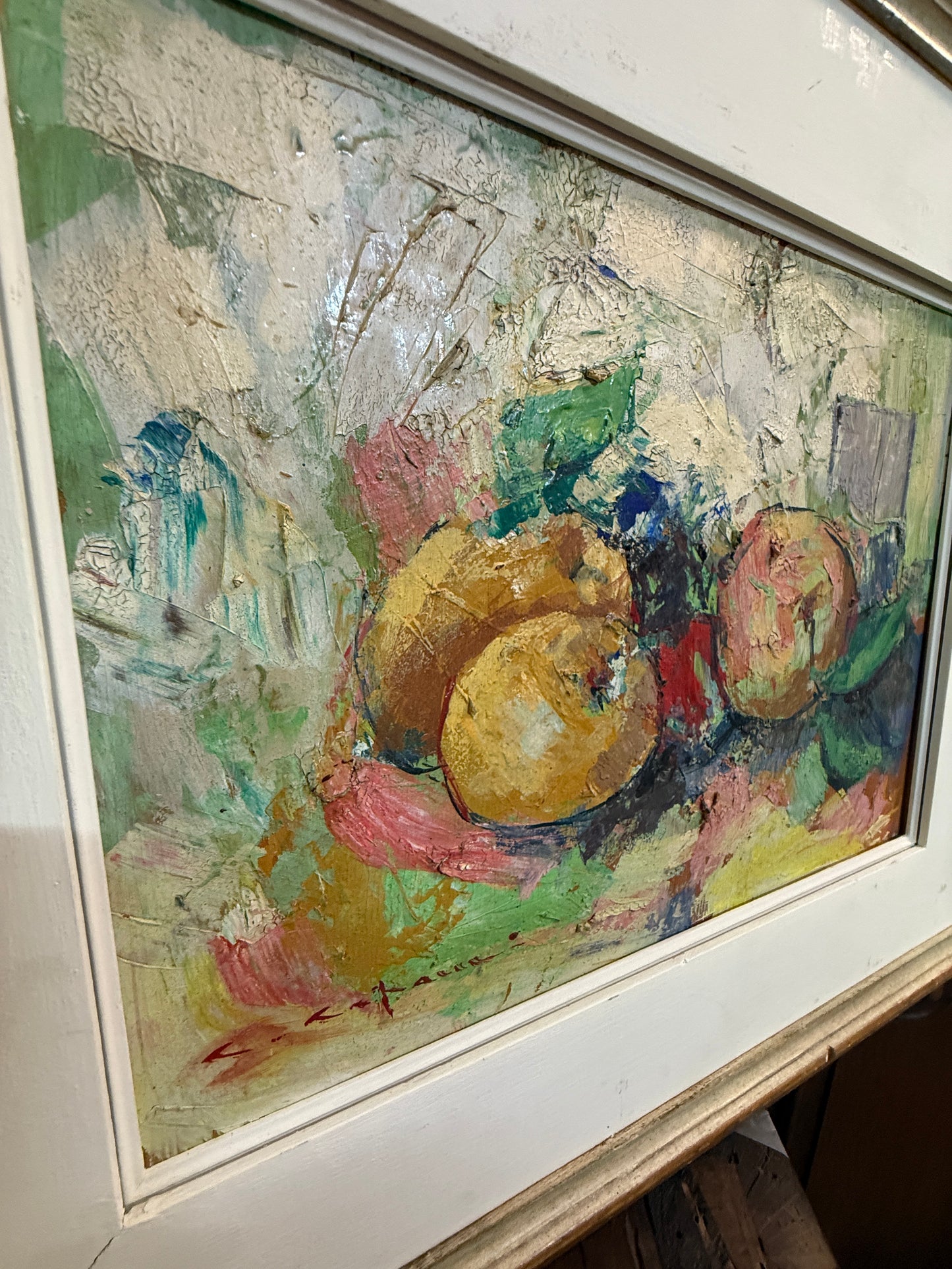 The Orchard Study, Mid-Century Italian Modernist Still Life, c.1960 (Oil on Board)