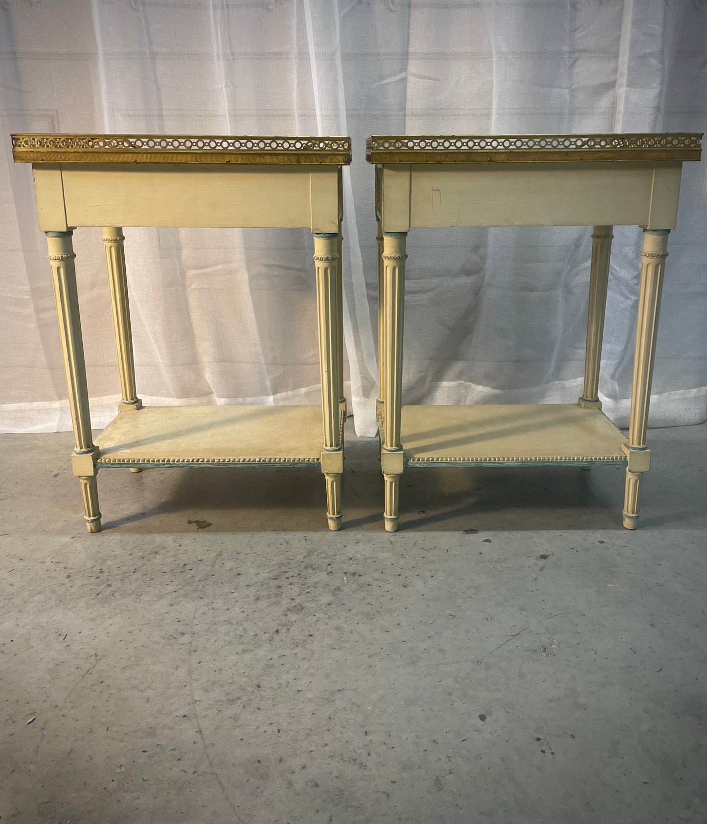 Antique French 19th Century Louis XVI Style Bedside Tables