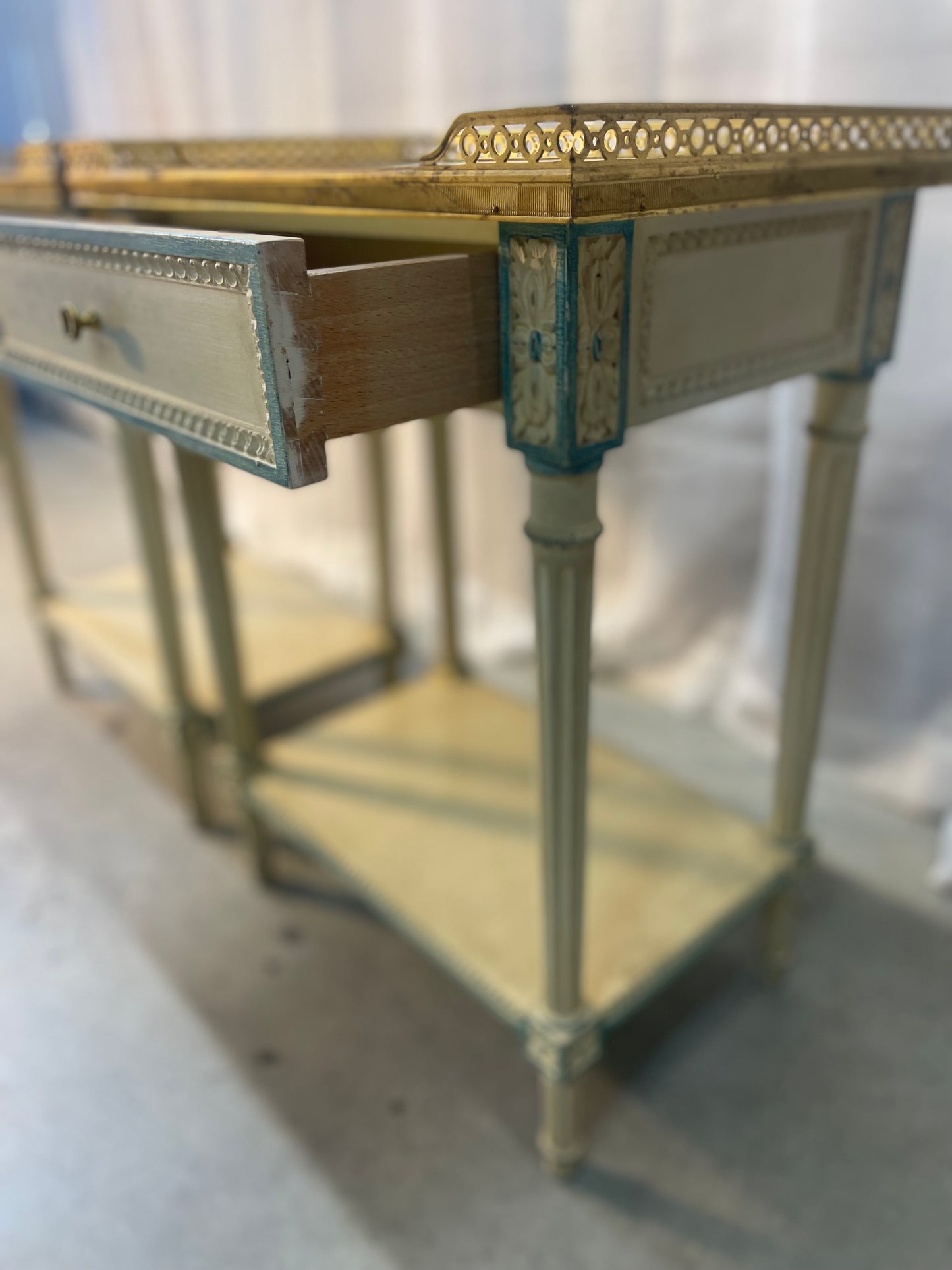 Antique French 19th Century Louis XVI Style Bedside Tables