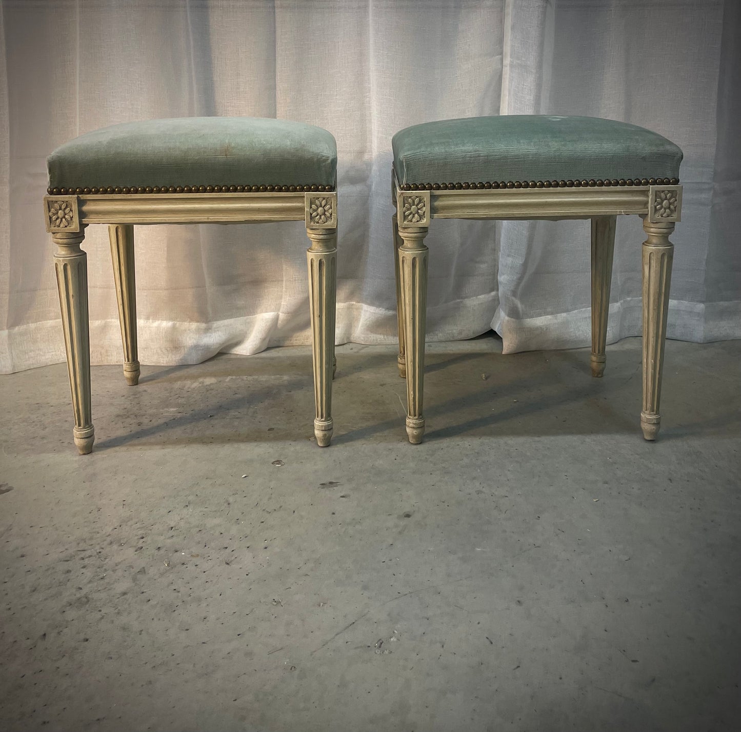 French 19th Century Louis XVI Stools Set