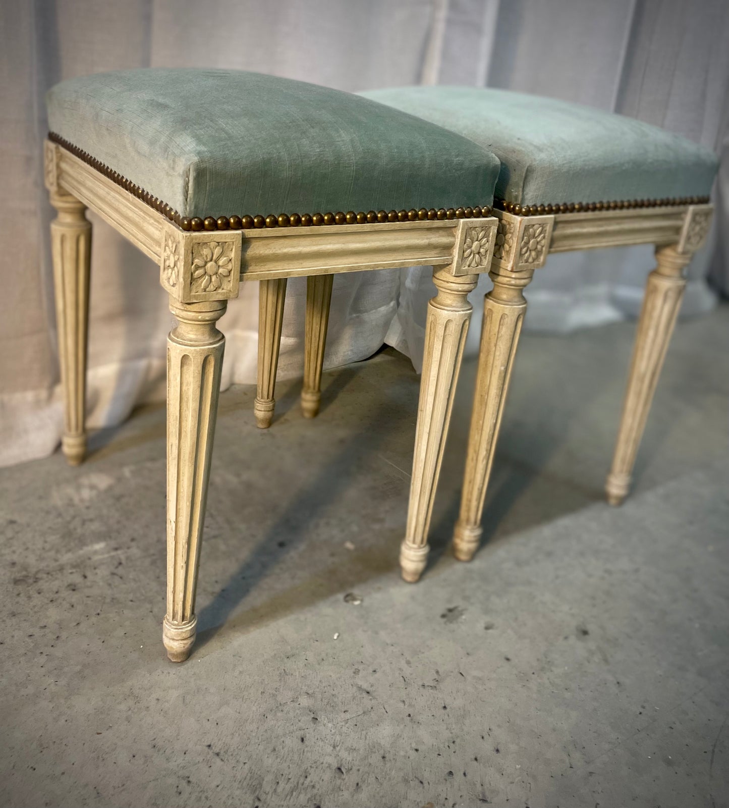 French 19th Century Louis XVI Stools Set