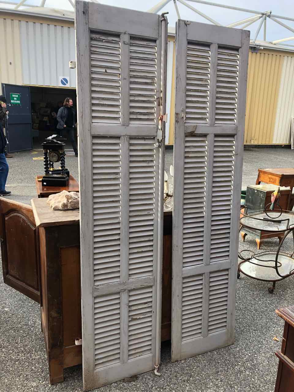 French Shutters in French Grey