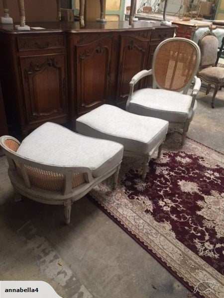 Antique French Chaise-Duchesse Buse`