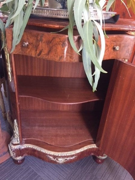 Italian Burr Walnut Credenza