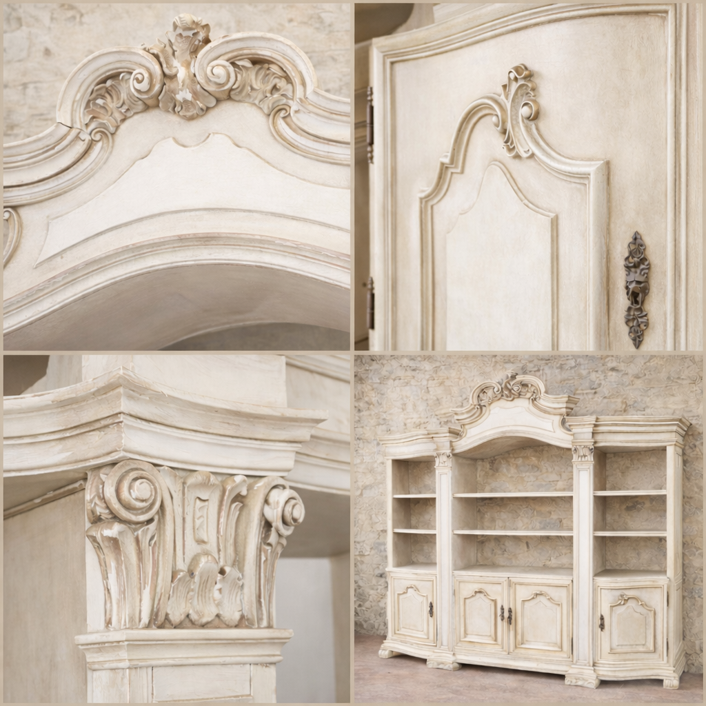 Italian Baroque Revival Architectural Display Libreria