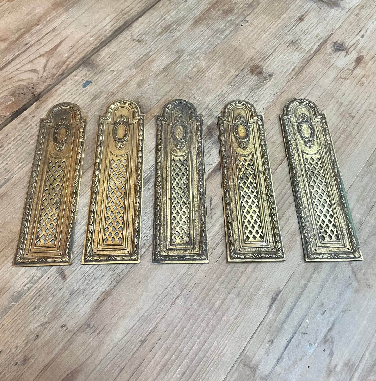 Italian Brass Door Push Plates