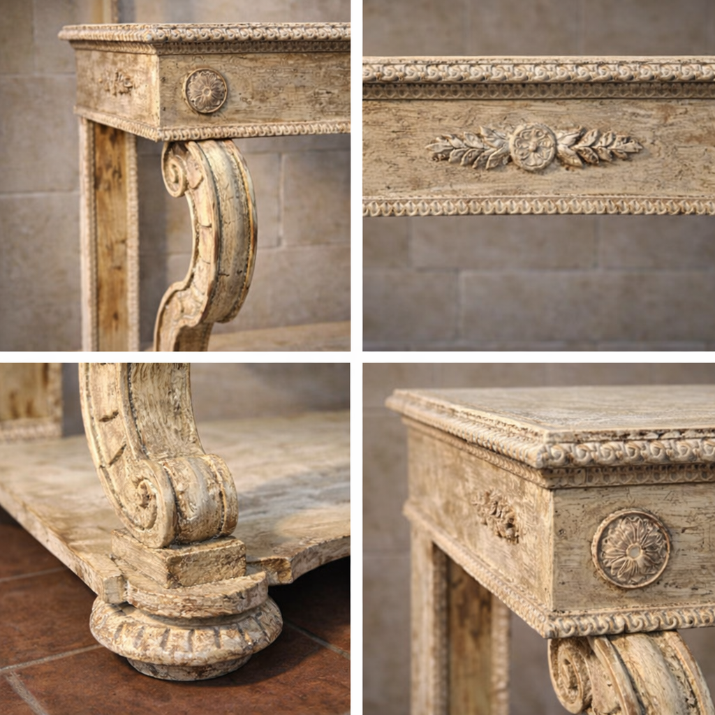 19th Century Italian Pine Console