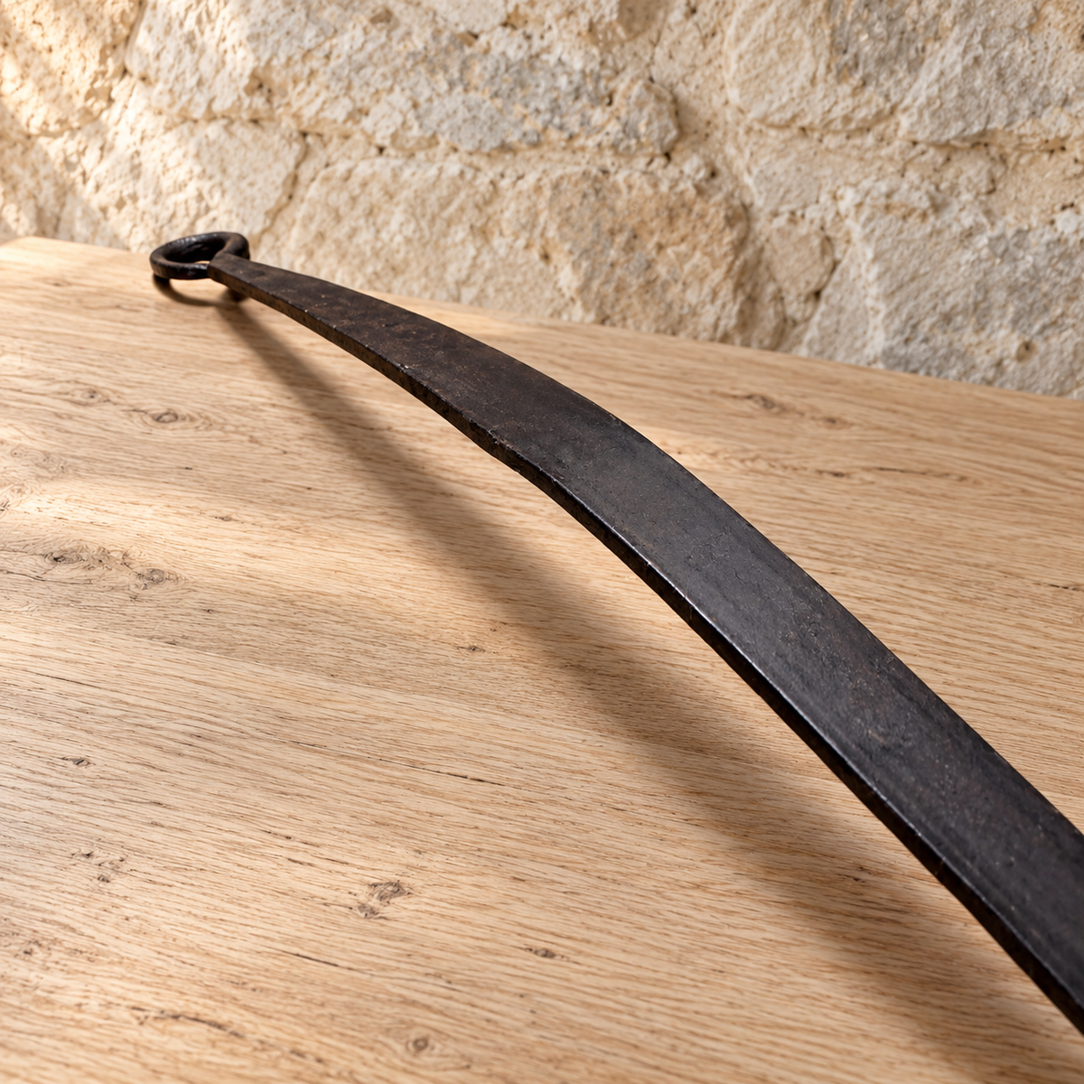 French Copper Ladle with Long Iron Handle | 62 cm