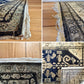 Antique French Sourced Wool Runner — c.1900–1920 | 5.0m Indigo Botanical Motif
By