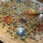 Large Italian Hand-Painted Ceramic Charger – Gubbio Floral Plate 46cm