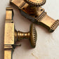 French Brass Door Handle Set