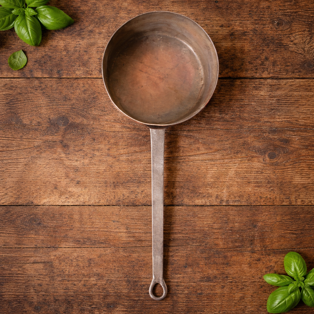 Set of 4 French Copper Saucepans