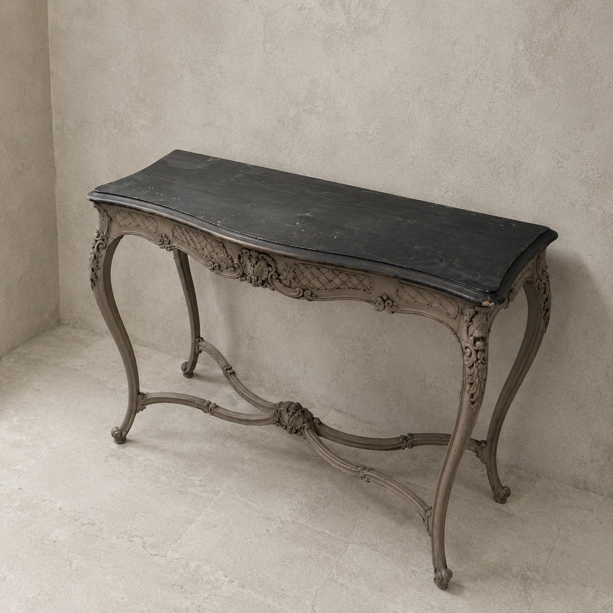 Vintage French Rococo Revival Console Table