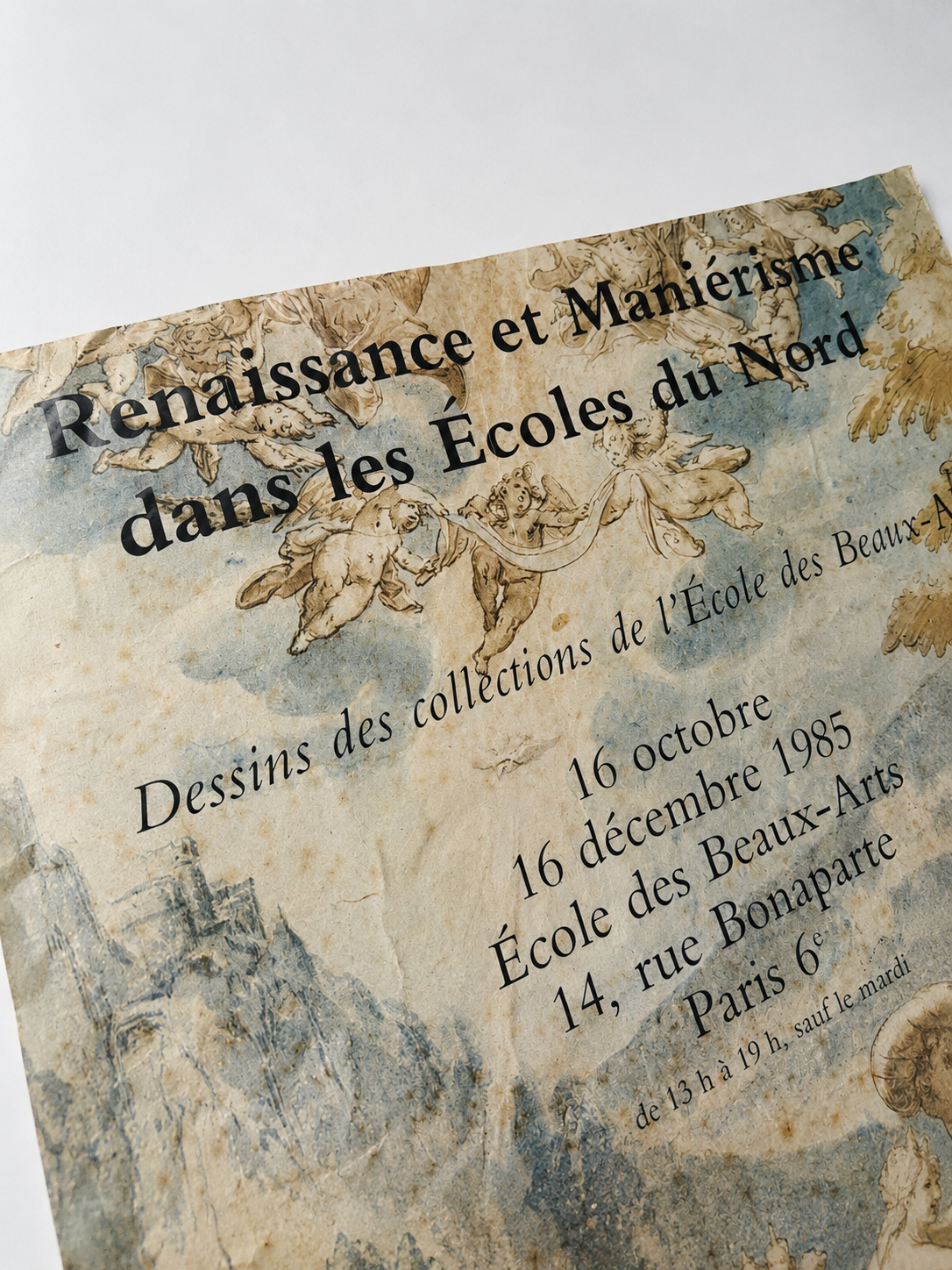 Original French Exhibition Poster, Renaissance & Mannerism 1985