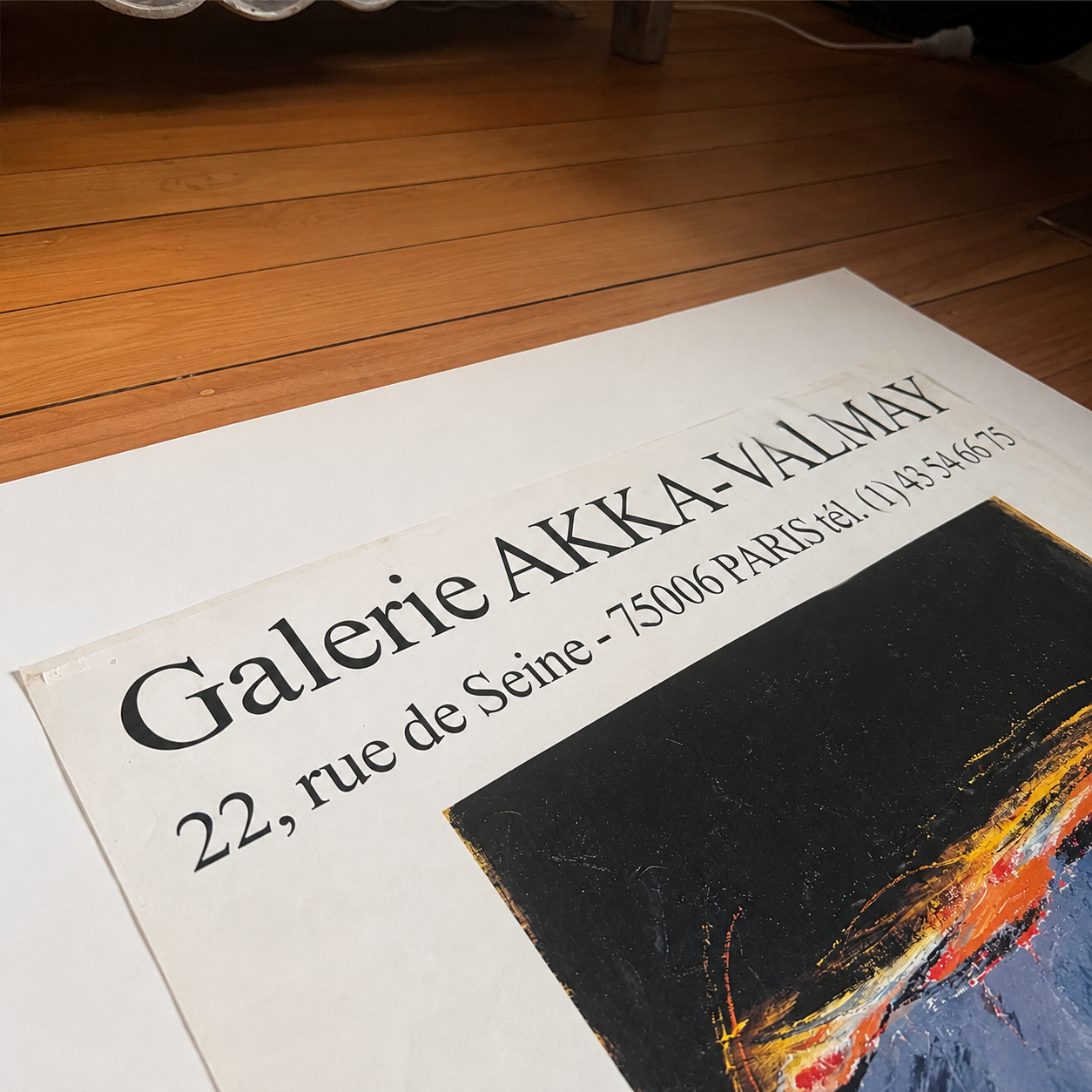 Pierre Mantra – Galerie AKKA-Valmay Exhibition Poster, Paris, 1993
