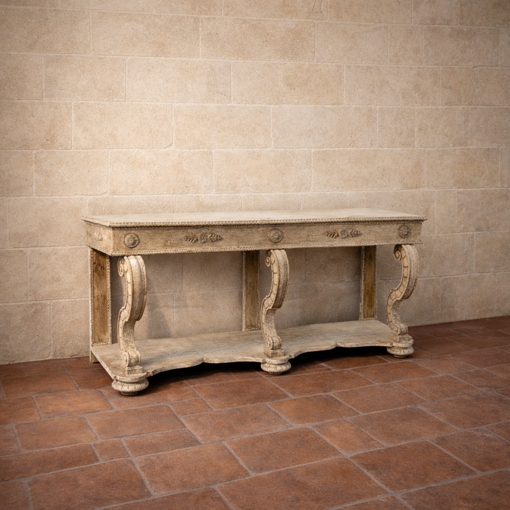 19th Century Italian Pine Console