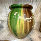 Antique French Terracotta Urn Circa Early 20th Century | Large Multicolour Glazed Form