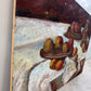 Mid Century Italian Still Life Oil on Canvas | Fruit, Jug & Drapery