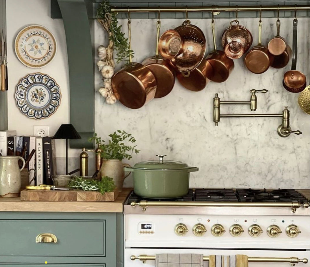 Trio of French Copper Pans