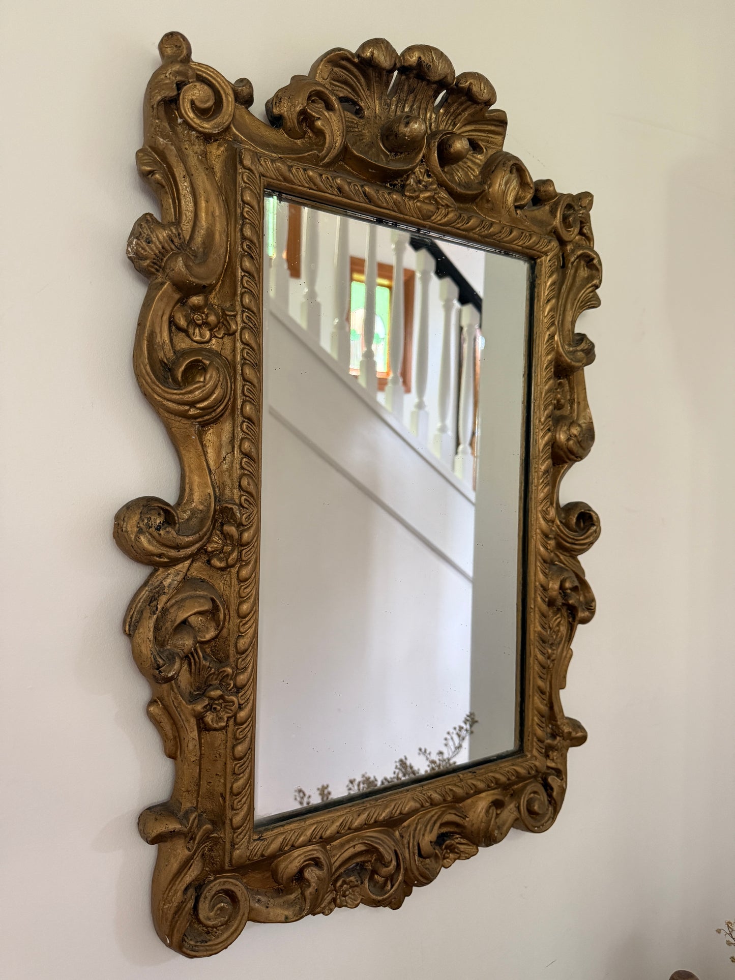 19th Century Italian Gilt Wood Mirror