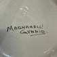 Large Italian Hand-Painted Ceramic Charger – Gubbio Floral Plate 46cm