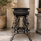 19th Century Italian Copper Braciere on Restored Hand-Forged Iron Stand