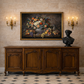 Louis XVI Style Three-Arm Brass Wall Sconces