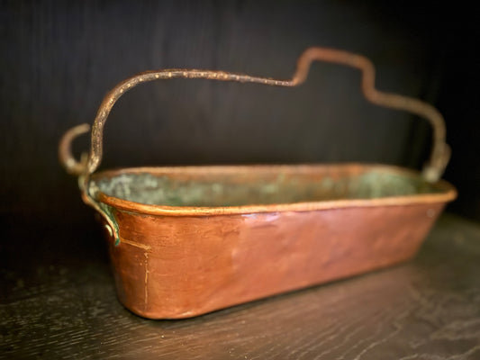 Antique French copper fish poacher "Poissonnière”