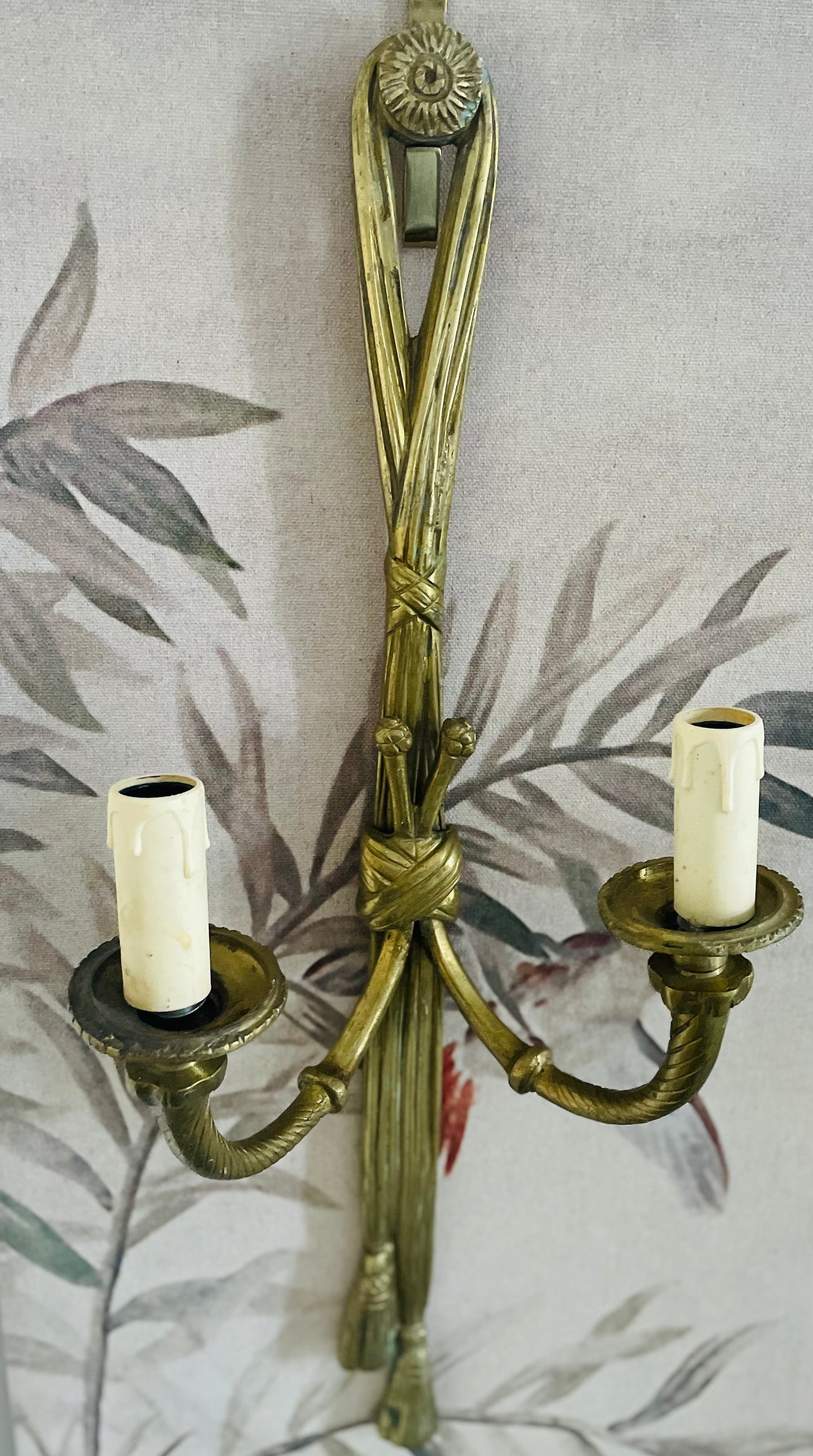 19th Century French Cast Brass Sconces