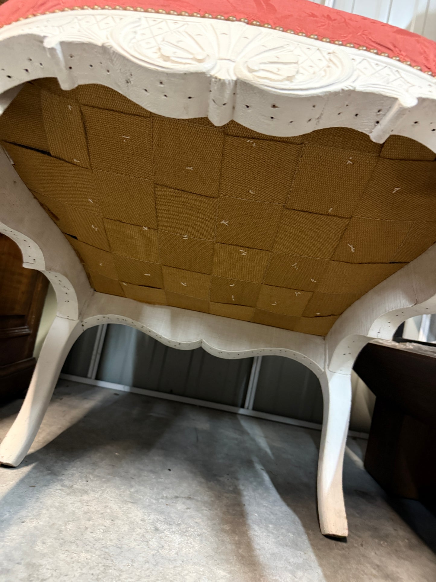 French Brocade Louis XV Armchairs