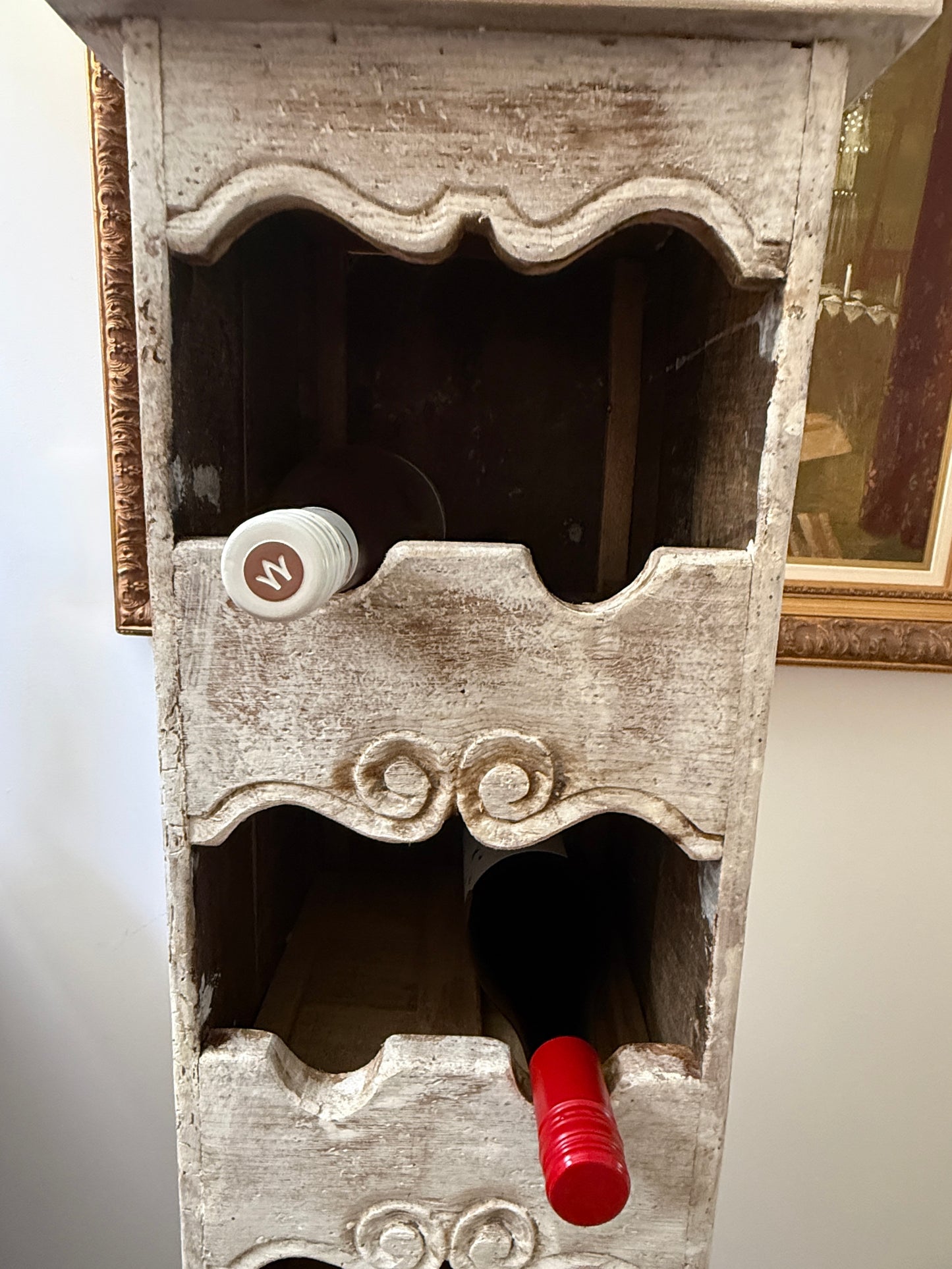 Antique French Provincial Wine Rack