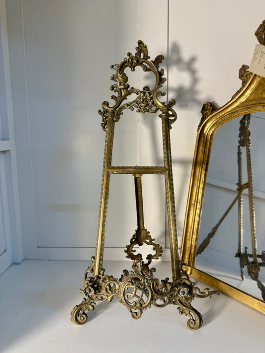 French Ornate Brass Easels