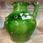 19th Century French Green Glazed Cruche | Antique Jug