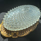 French Pressed Glass & Gilt Wall Light