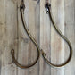 Antique French Brass Hammered Tie Backs