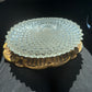 French Pressed Glass & Gilt Wall Light